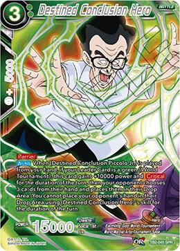 Destined Conclusion Hero (SPR) TB2-045 card from World Martial Arts Tournament