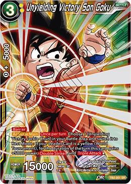 Unyielding Victory Son Goku TB2-051 card from World Martial Arts Tournament