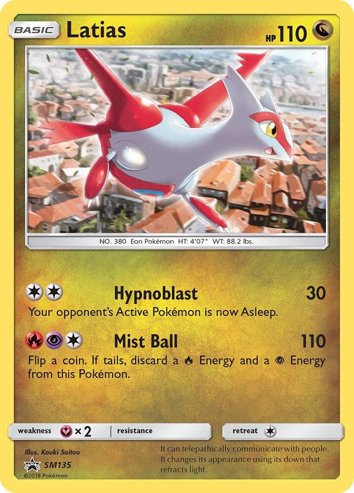 Latias SM135 card from SM Promos