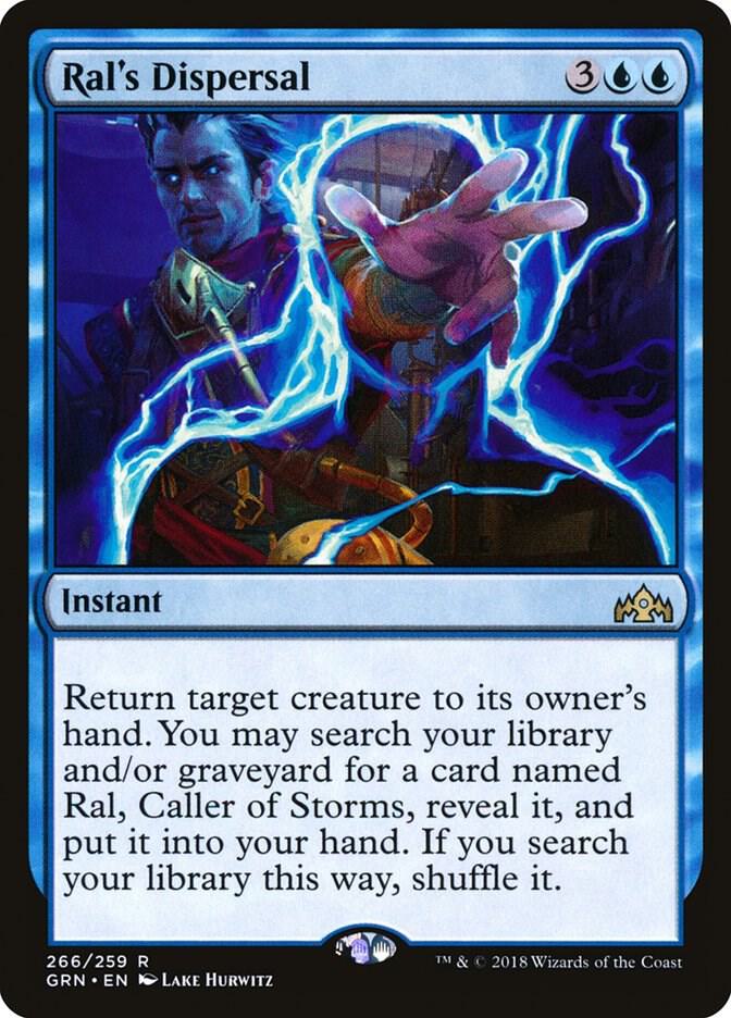 Ral's Dispersal 266 card from Guilds of Ravnica
