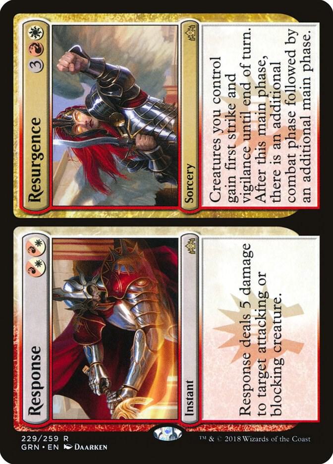 Response // Resurgence 229 card from Guilds of Ravnica