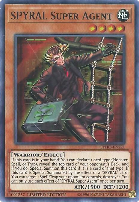 SPYRAL Super Agent CYHO-ENSE1 card from Cybernetic Horizon