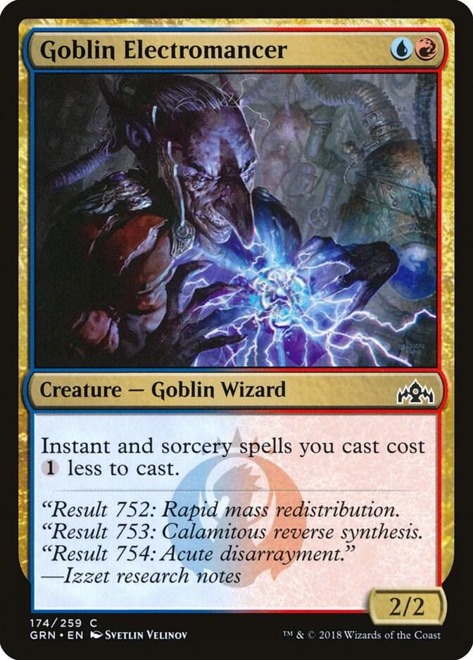 Goblin Electromancer 174 card from Guilds of Ravnica