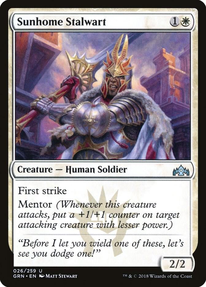 Sunhome Stalwart 26 card from Guilds of Ravnica