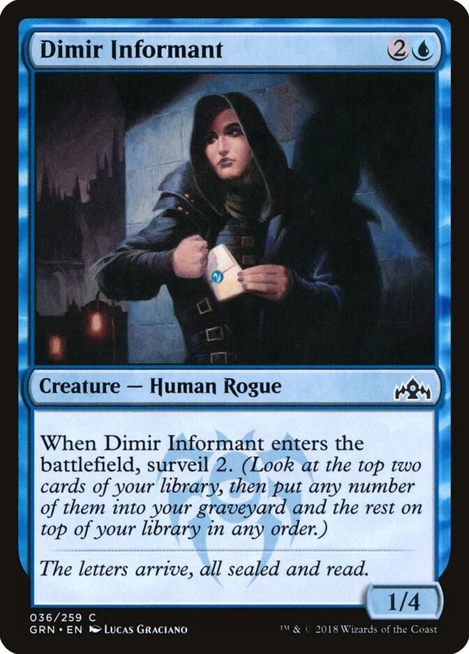 Dimir Informant 36 card from Guilds of Ravnica