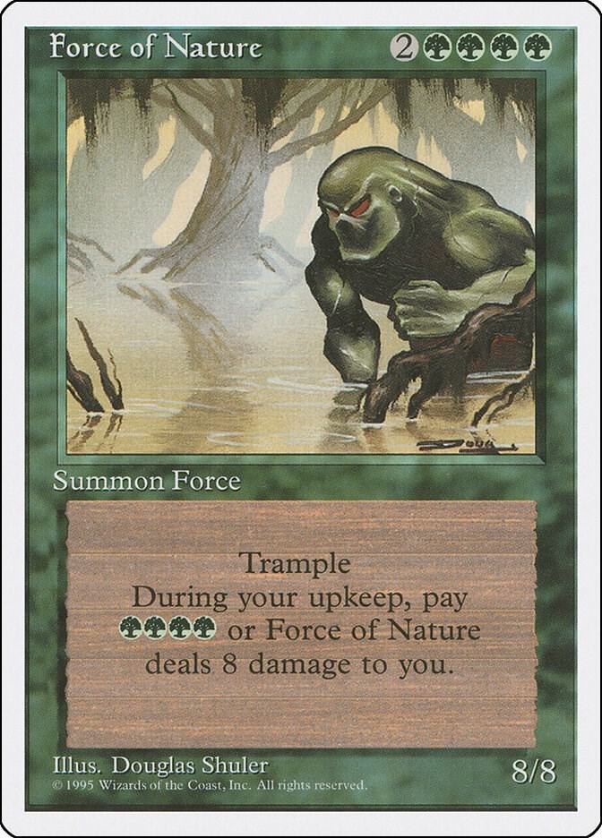 Force of Nature card from Fourth Edition