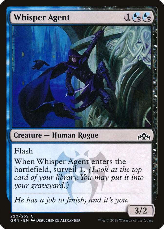 Whisper Agent 220 card from Guilds of Ravnica
