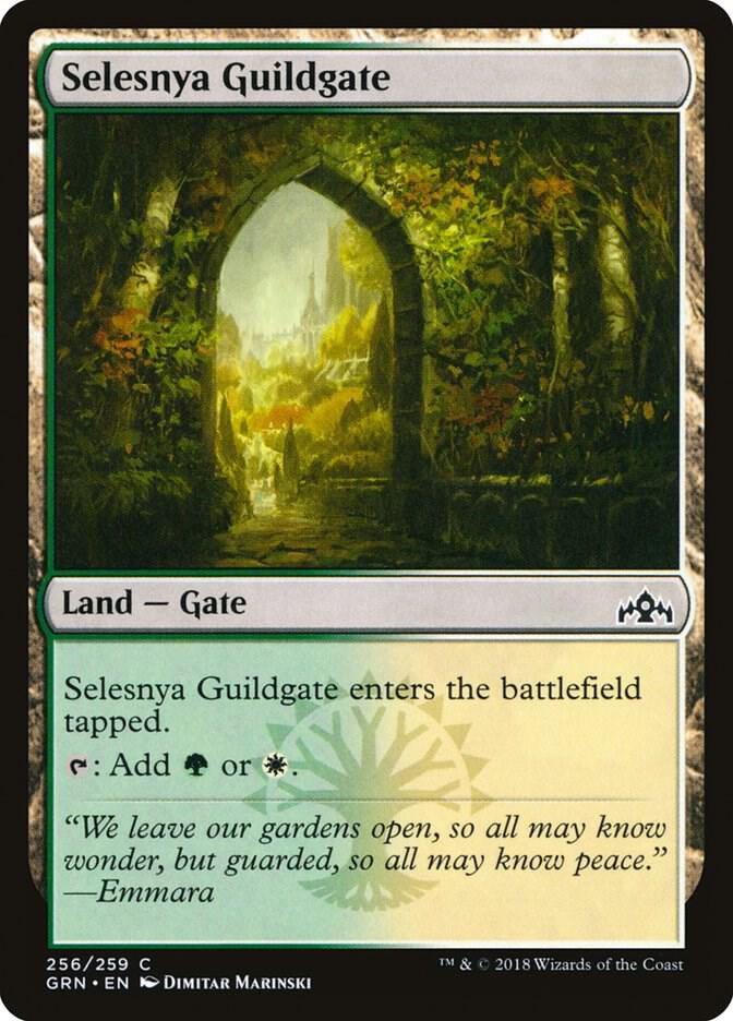 Selesnya Guildgate 256 card from Guilds of Ravnica