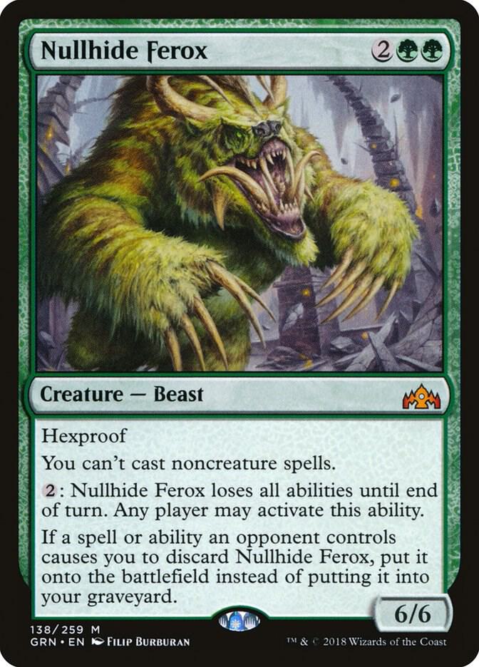 Nullhide Ferox 138 card from Guilds of Ravnica