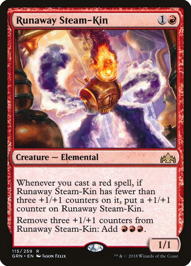Runaway Steam-Kin 115 card from Guilds of Ravnica