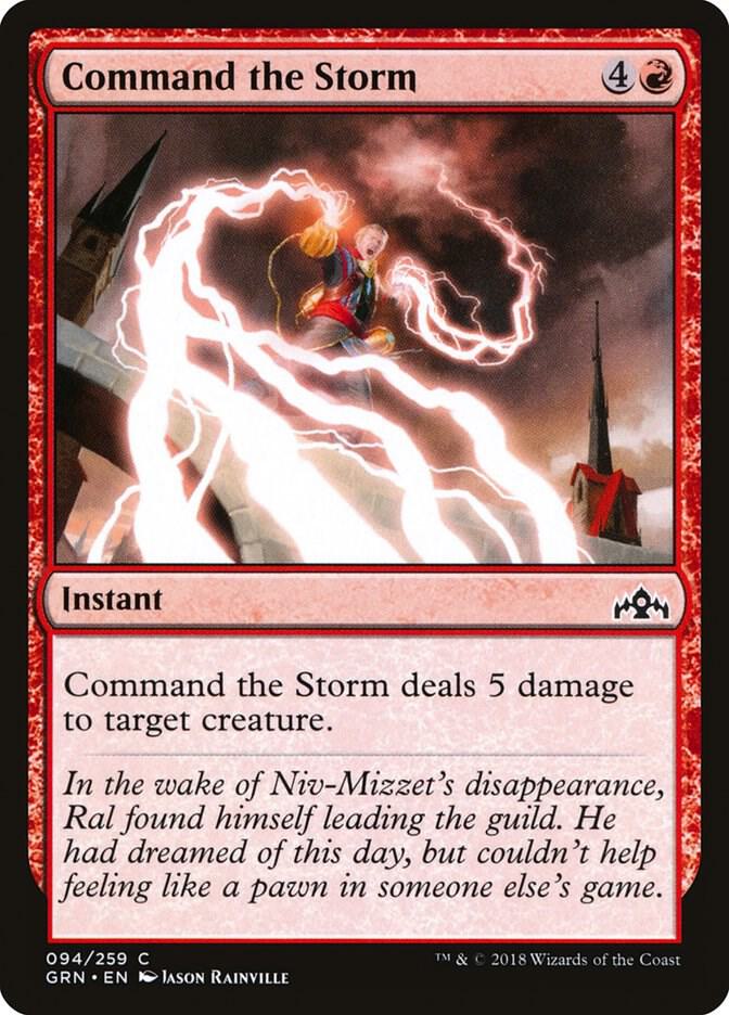 Command the Storm 94 card from Guilds of Ravnica