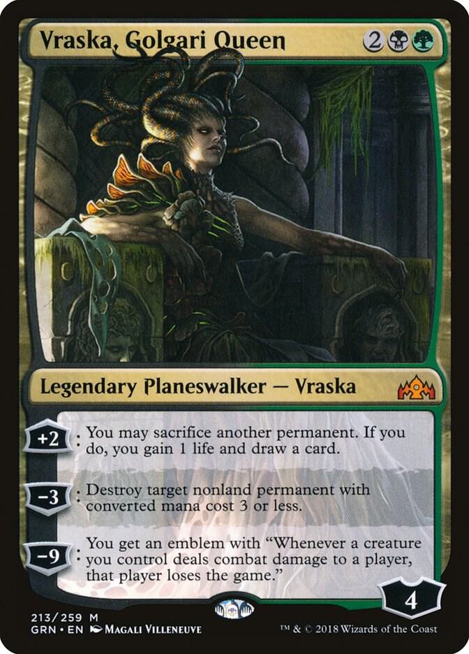 Vraska, Golgari Queen 213 card from Guilds of Ravnica