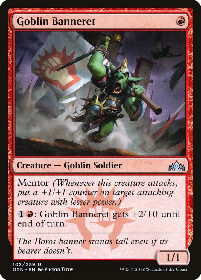 Goblin Banneret 102 card from Guilds of Ravnica
