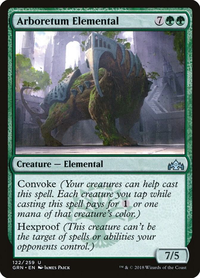 Arboretum Elemental 122 card from Guilds of Ravnica