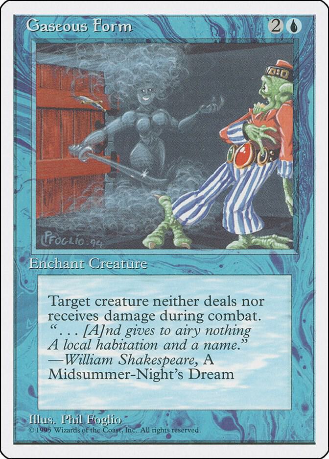 Gaseous Form card from Fourth Edition