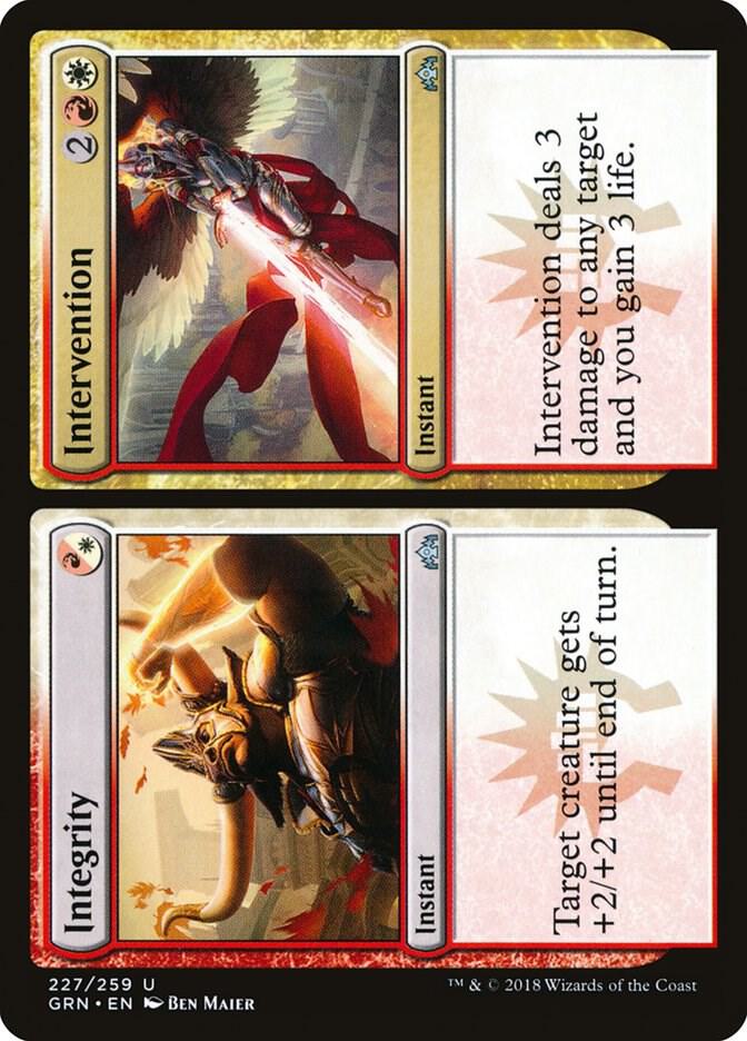 Integrity // Intervention 227 card from Guilds of Ravnica