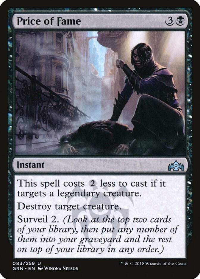 Price of Fame 83 card from Guilds of Ravnica