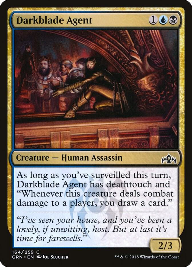 Darkblade Agent 164 card from Guilds of Ravnica