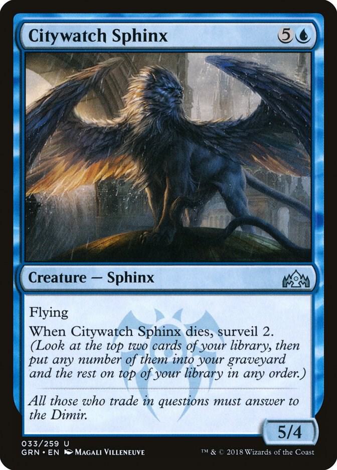 Citywatch Sphinx 33 card from Guilds of Ravnica