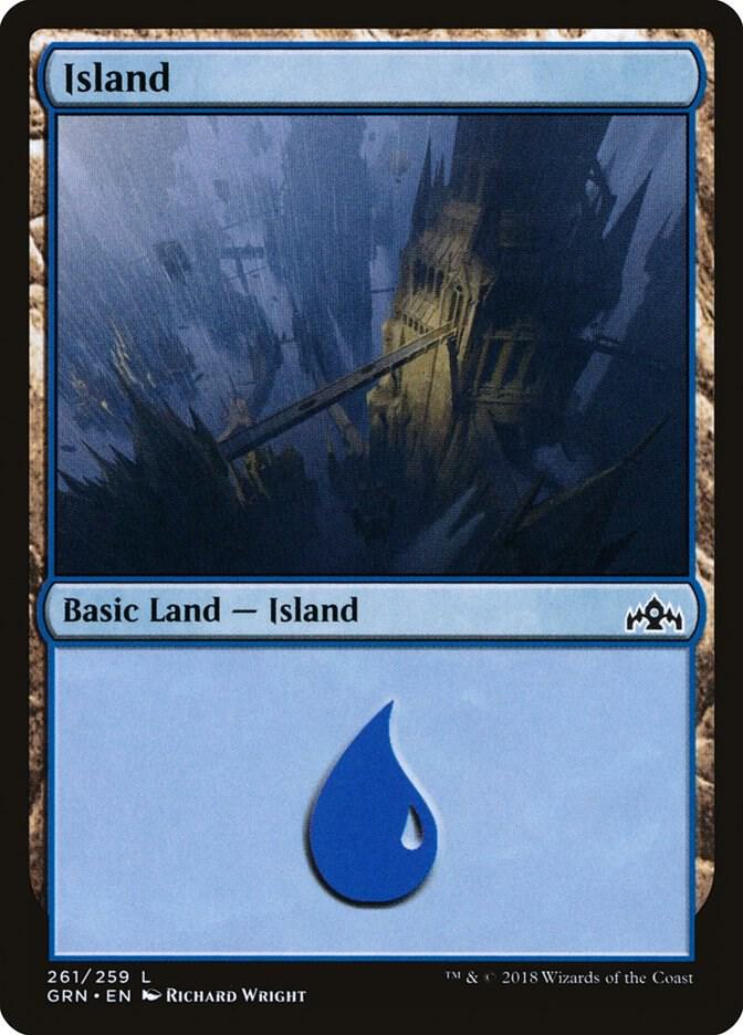 Island 261 card from Guilds of Ravnica