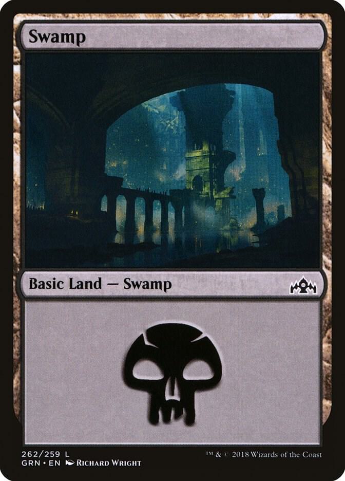 Swamp 262 card from Guilds of Ravnica