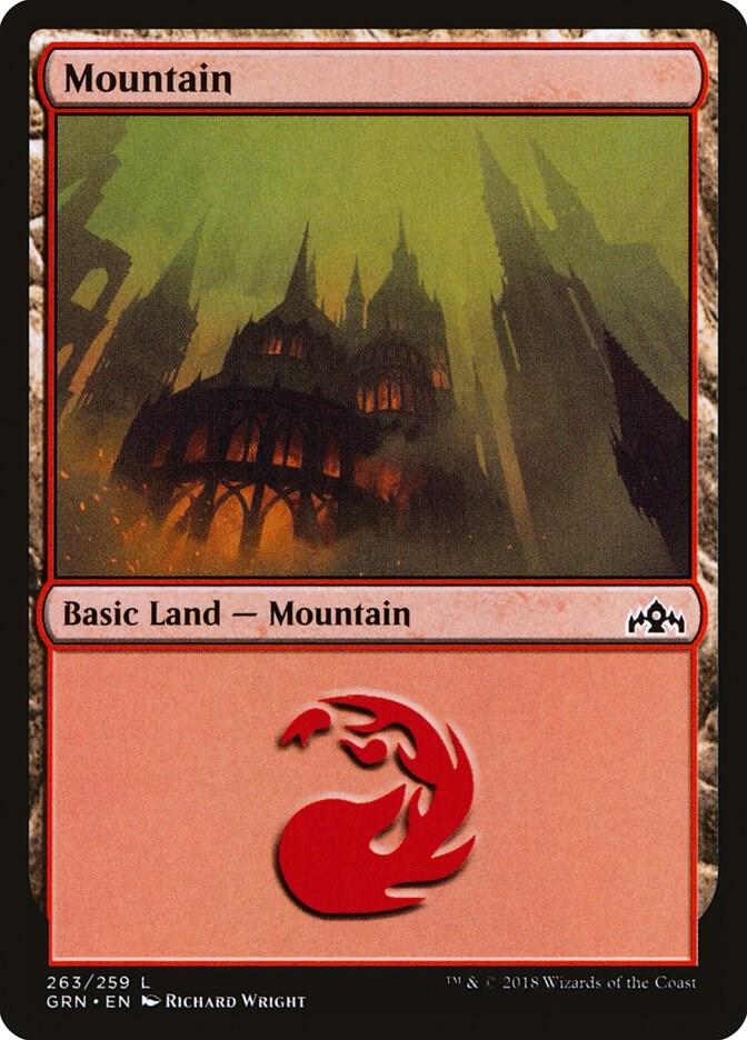 Mountain 263 card from Guilds of Ravnica