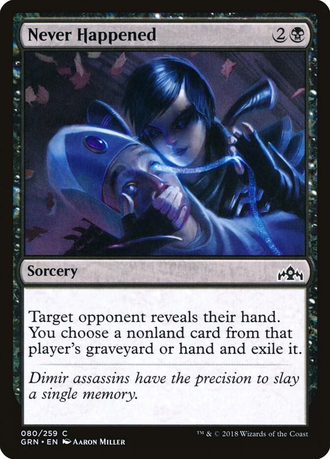 Never Happened 80 card from Guilds of Ravnica
