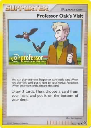 Professor Oak's Visit (2008-2009) 122/132 card from Professor Program Promos