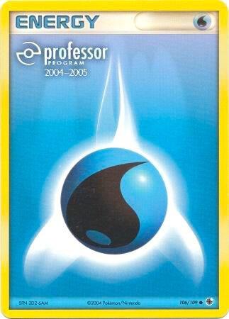 Water Energy (2004-2005) 106/109 card from Professor Program Promos