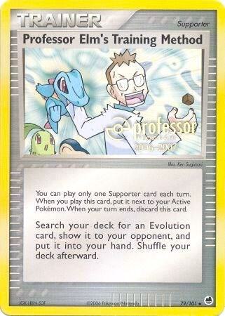 Professor Elm's Training Method (2006-2007) 79/101 card from Professor Program Promos