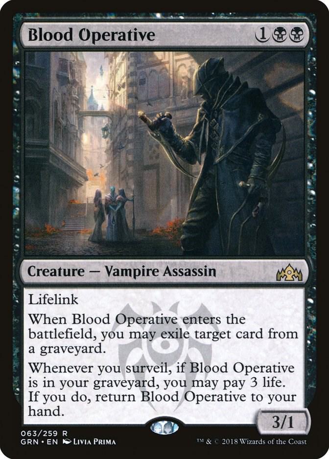 Blood Operative 63 card from Guilds of Ravnica