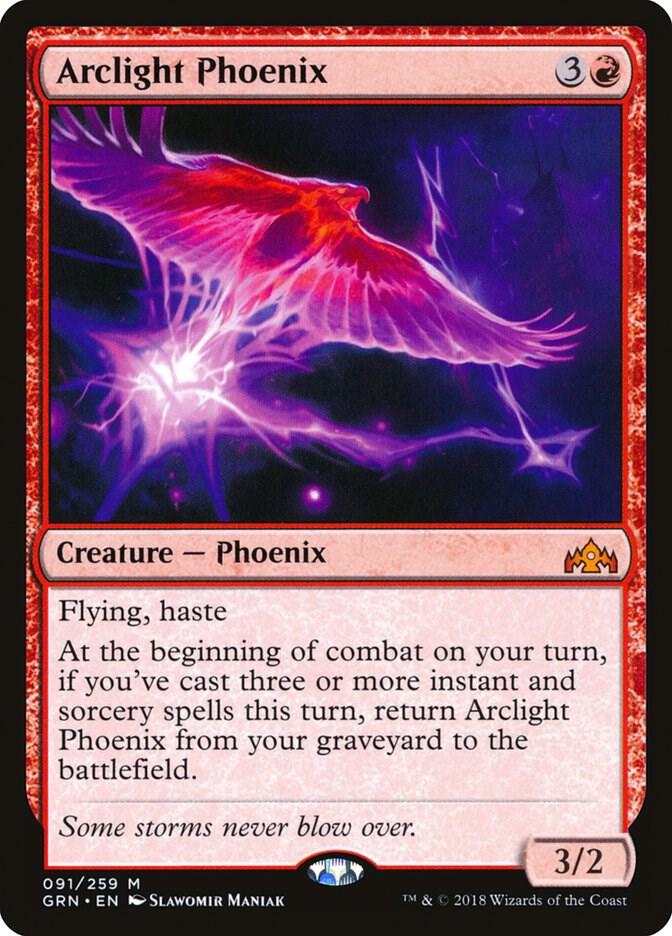 Arclight Phoenix 91 card from Guilds of Ravnica