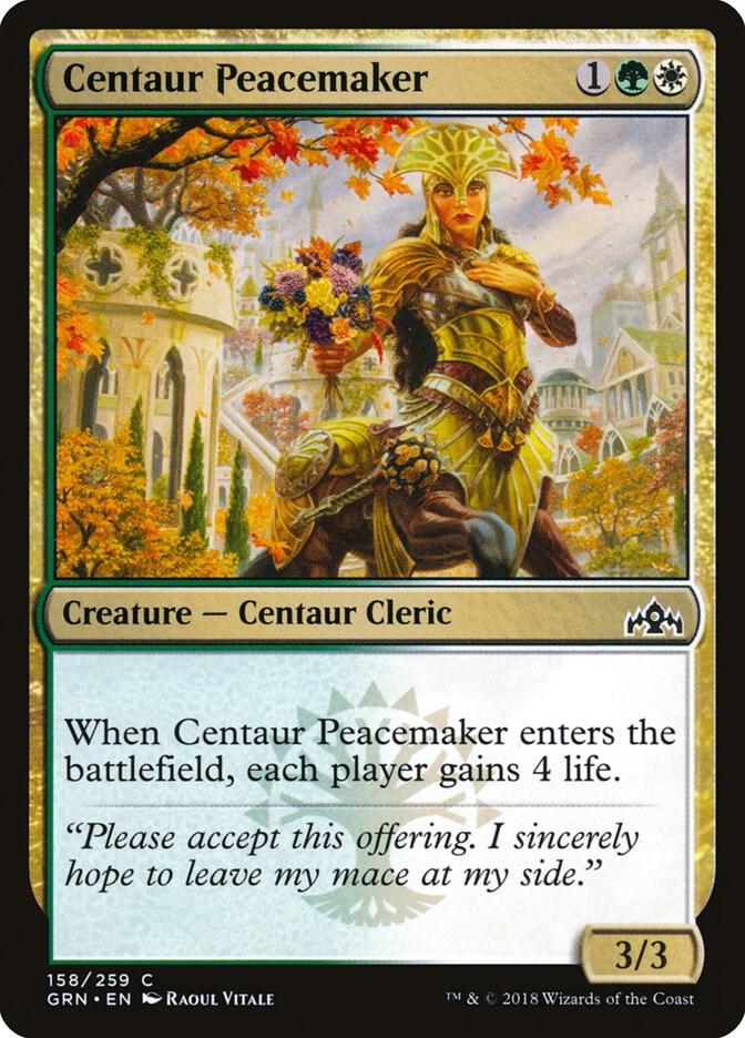 Centaur Peacemaker 158 card from Guilds of Ravnica