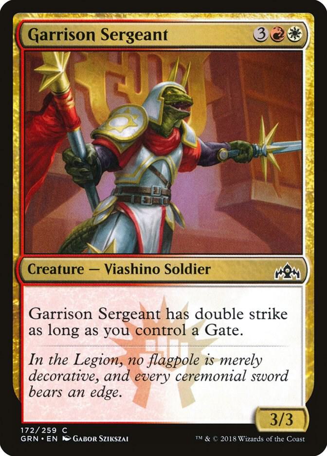 Garrison Sergeant 172 card from Guilds of Ravnica