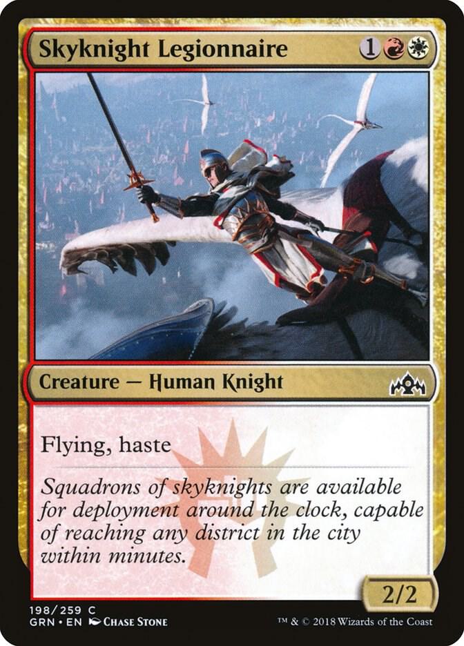 Skyknight Legionnaire 198 card from Guilds of Ravnica
