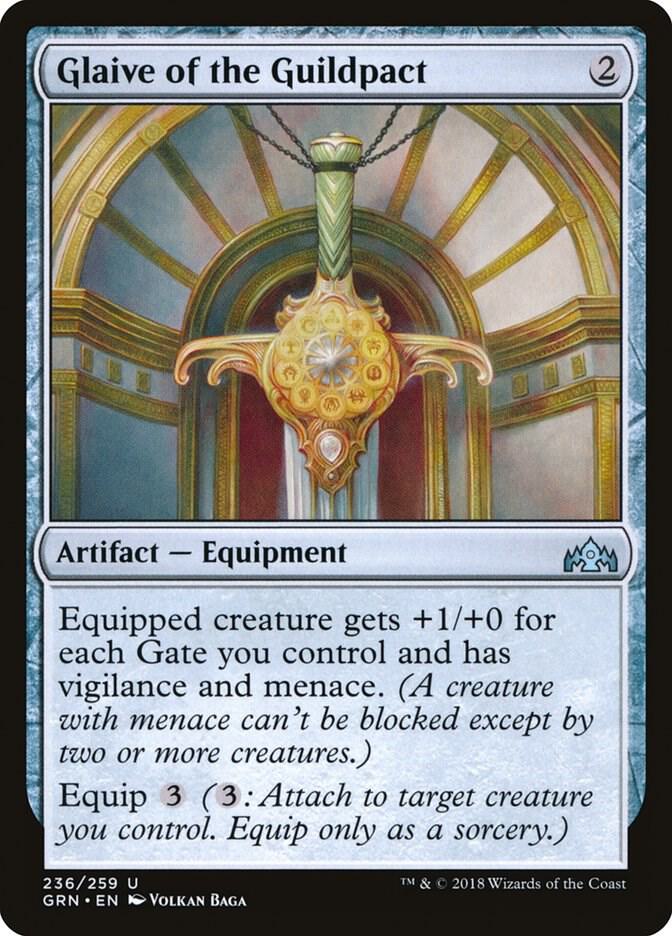 Glaive of the Guildpact 236 card from Guilds of Ravnica