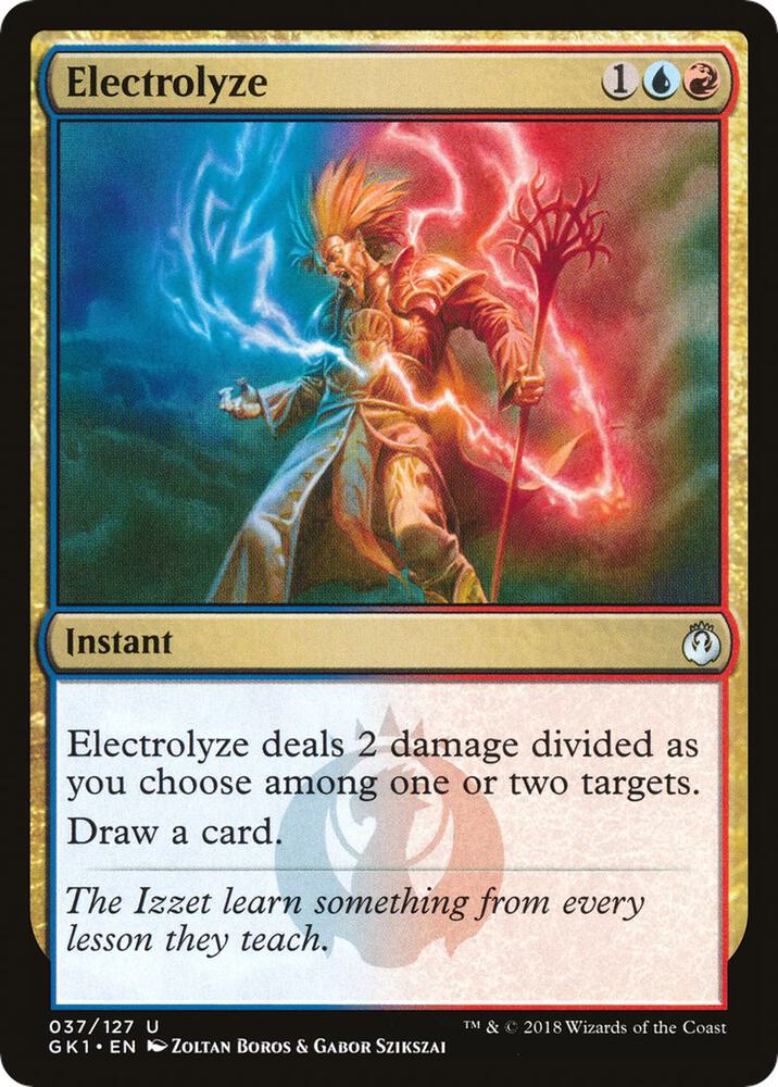 Electrolyze 37 card from Guilds of Ravnica: Guild Kits