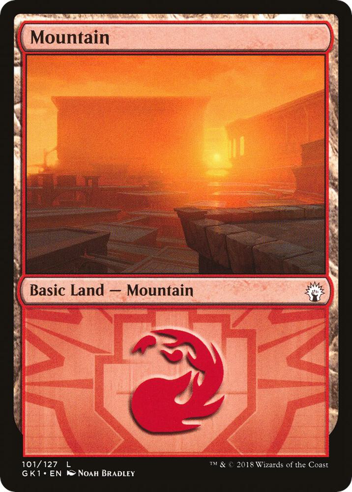 Mountain 101 card from Guilds of Ravnica: Guild Kits
