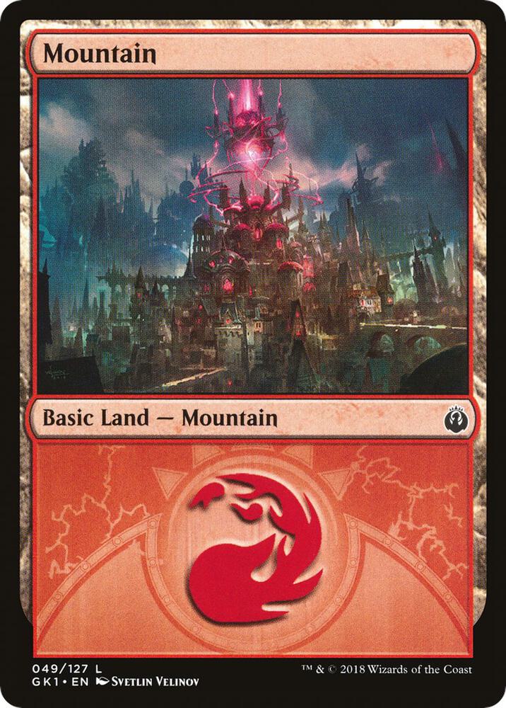 Mountain 49 card from Guilds of Ravnica: Guild Kits