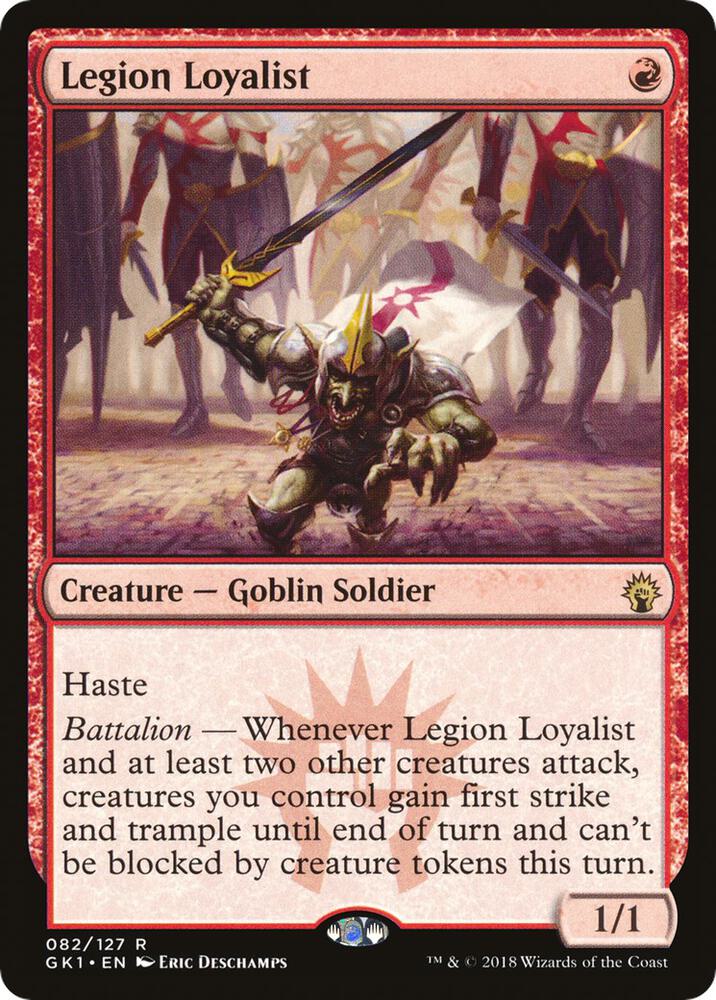 Legion Loyalist 82 card from Guilds of Ravnica: Guild Kits