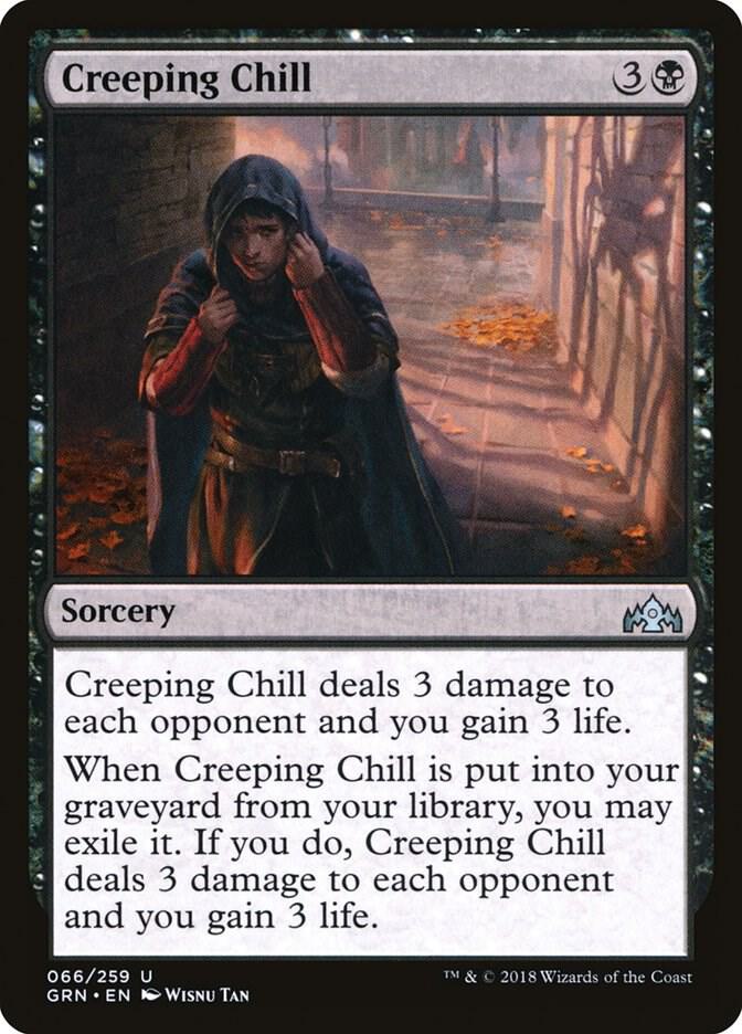 Creeping Chill 66 card from Guilds of Ravnica