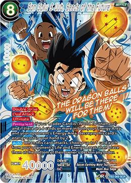 Son Goku & Uub, Seeds of the Future TB2-069 card from World Martial Arts Tournament
