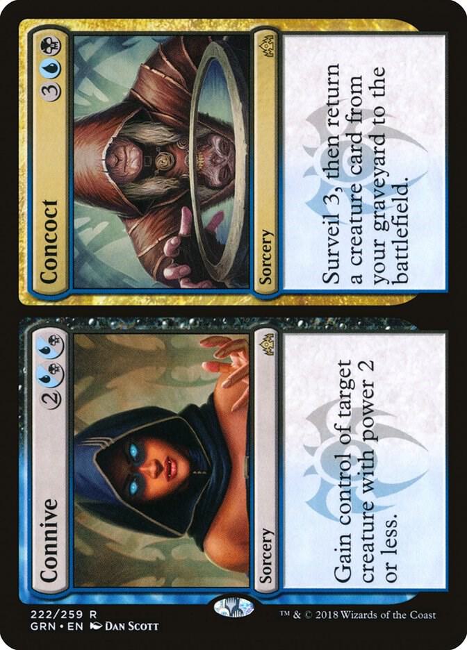 Connive // Concoct 222 card from Guilds of Ravnica