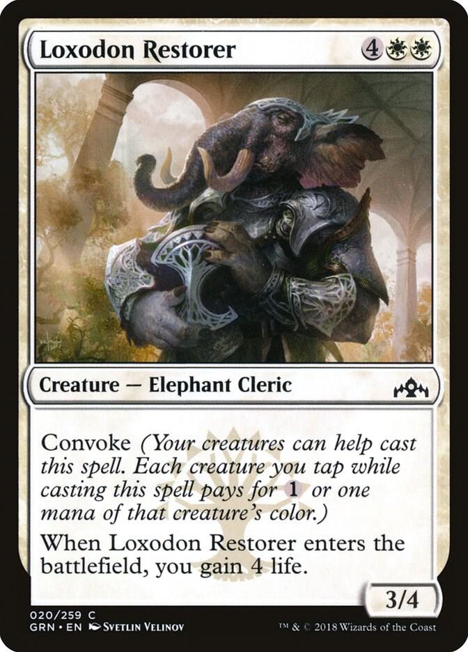 Loxodon Restorer 20 card from Guilds of Ravnica