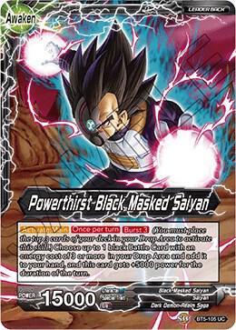 Black Masked Saiyan // Powerthirst Black Masked Saiyan BT5-105 card from Miraculous Revival