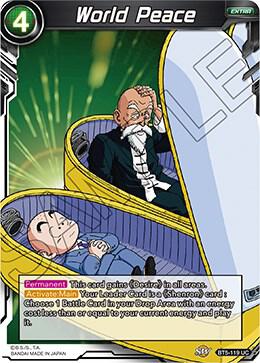 World Peace BT5-119 card from Miraculous Revival