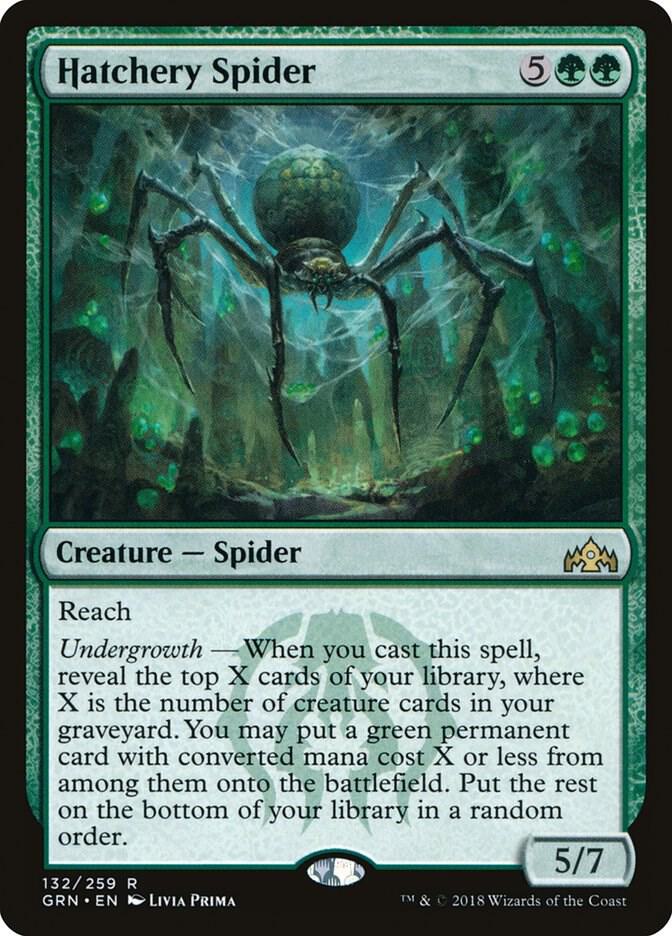 Hatchery Spider 132 card from Guilds of Ravnica