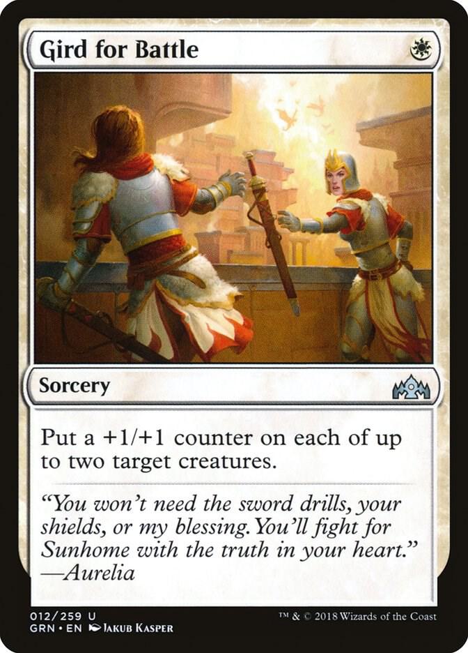 Gird for Battle 12 card from Guilds of Ravnica