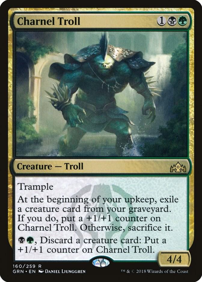Charnel Troll 160 card from Guilds of Ravnica