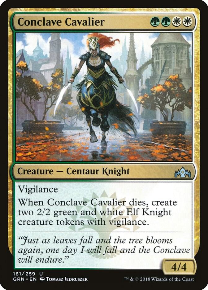 Conclave Cavalier 161 card from Guilds of Ravnica